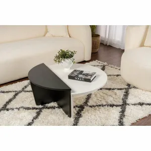 Konferenčný stolík Orion - Wood White, Wood Black