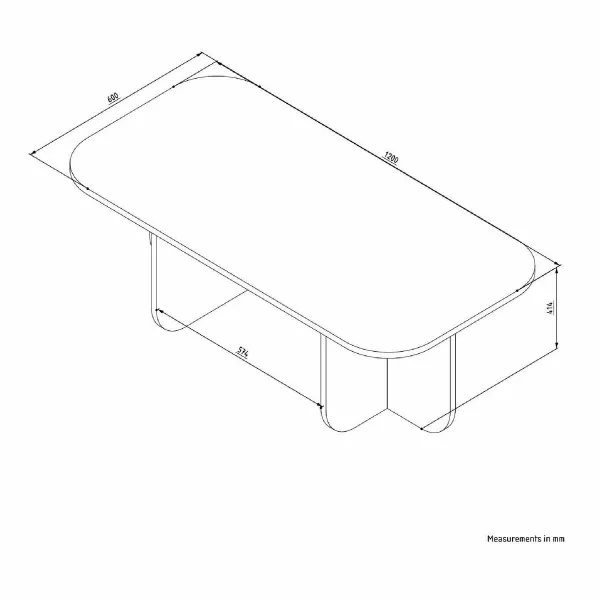 Konferenčný stolík Becaj Walnut