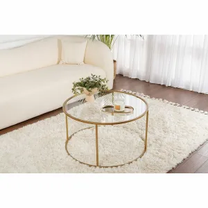Konferenčný stolík Aurum Gold, 80 cm