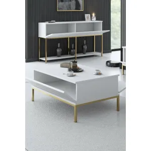 Konferenčný stolík Lord - White, Gold