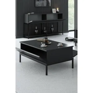 Konferenčný stolík Lord - Anthracite, Black