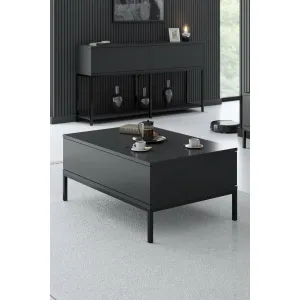 Konferenčný stolík Lord - Anthracite, Black