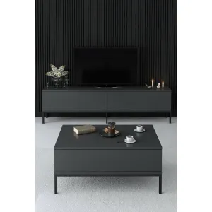 Konferenčný stolík Lord - Anthracite, Black