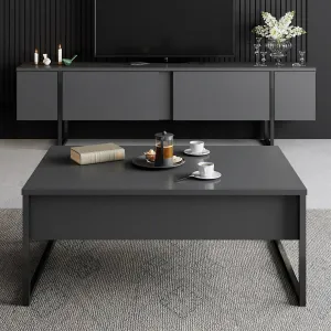 Konferenčný stolík Luxe - Anthracite, Black
