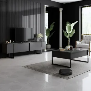 Konferenčný stolík Luxe - Anthracite, Black