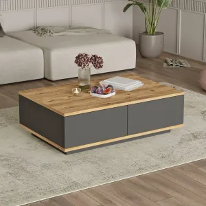 Konferenčný stolík Frem Anthracite and Atlantic Pine