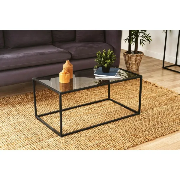 Konferenčný stolík Lizbon - Smoked Glass