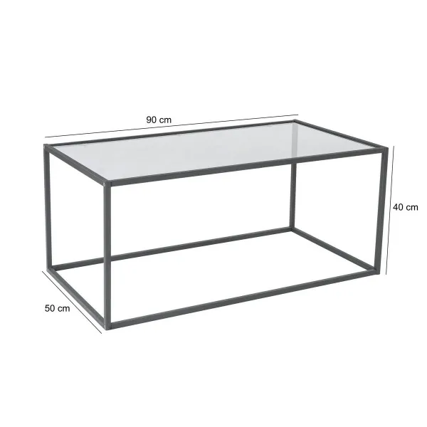 Konferenčný stolík Lizbon - Smoked Glass