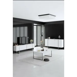 Konferenčný stolík Luxe - White, Silver