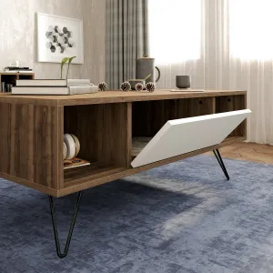 Konferenčný stolík Mistico - Walnut, White