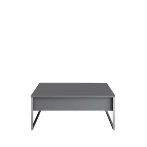 Konferenčný stolík Luxe - Anthracite, Silver