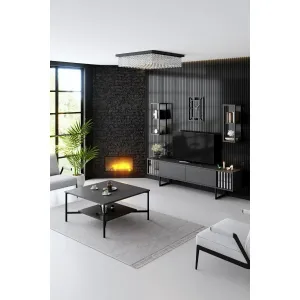 Konferenčný stolík Black Line - Anthracite, Black