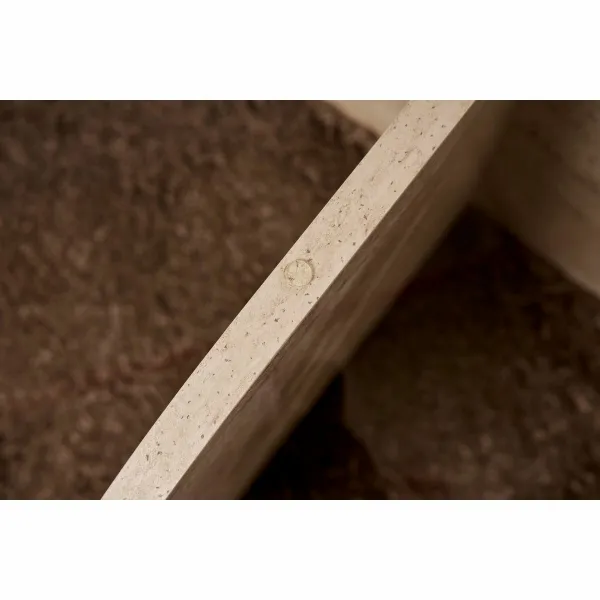 Konferenčný stolík Aeris - Travertine, Transparent