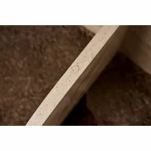 Konferenčný stolík Aeris - Travertine, Transparent