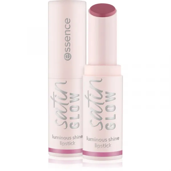 essence satin GLOW krémový rúž so saténovým finišom odtieň 04 Let´s Get Mauvin 3.5 g