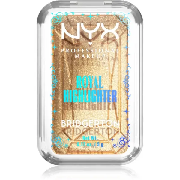 NYX Professional Makeup Bridgerton Royal Highlighter rozjasňovač odtieň 02 Light Gold 5 g