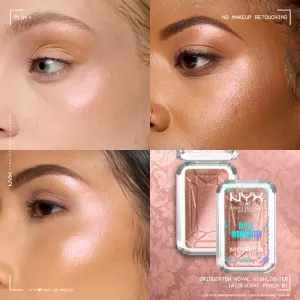 NYX Professional Makeup Bridgerton Royal Highlighter rozjasňovač odtieň 01 Iridescent Peach 5 g