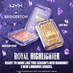 NYX Professional Makeup Bridgerton Royal Highlighter rozjasňovač odtieň 02 Light Gold 5 g