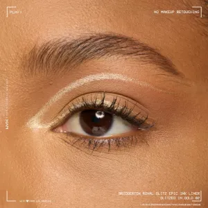 NYX Professional Makeup Bridgerton Royal Epic Ink Liner trblietavá linka na oči odtieň 02 Glitzed In Gold 1 ml