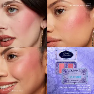NYX Professional Makeup Bridgerton Royal Blush paleta líceniek odtieň 02 Lady In Silver 2x5 g