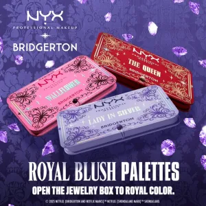 NYX Professional Makeup Bridgerton Royal Blush paleta líceniek odtieň 03 The Queen 2x5 g