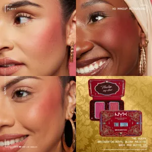 NYX Professional Makeup Bridgerton Royal Blush paleta líceniek odtieň 03 The Queen 2x5 g