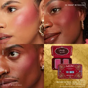 NYX Professional Makeup Bridgerton Royal Blush paleta líceniek odtieň 03 The Queen 2x5 g