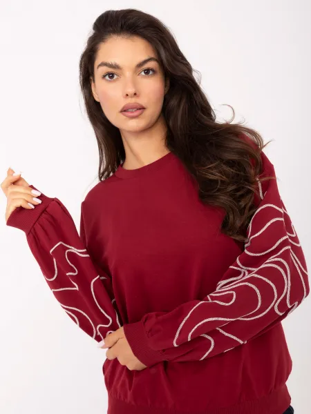 Blouse-RV-BZ-A176.56-burgundy