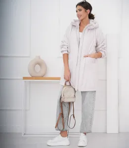 Women's spring oversize coat with hood and pockets Emilia
