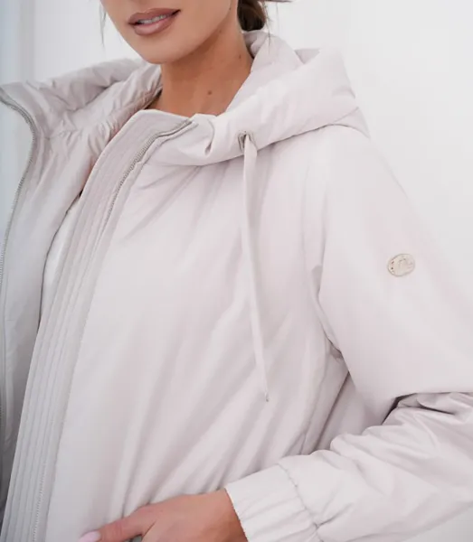 Women's spring oversize coat with hood and pockets Emilia