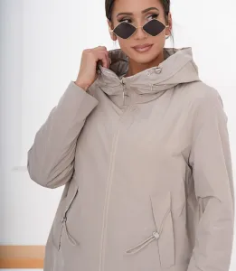 Fashionable women's oversize coat - reversible, for spring and autumn ELIZA