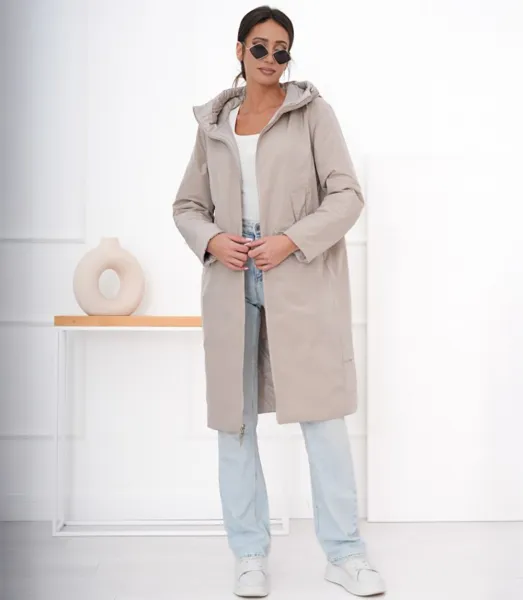 Fashionable women's oversize coat - reversible, for spring and autumn ELIZA