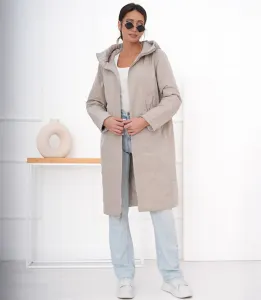 Fashionable women's oversize coat - reversible, for spring and autumn ELIZA