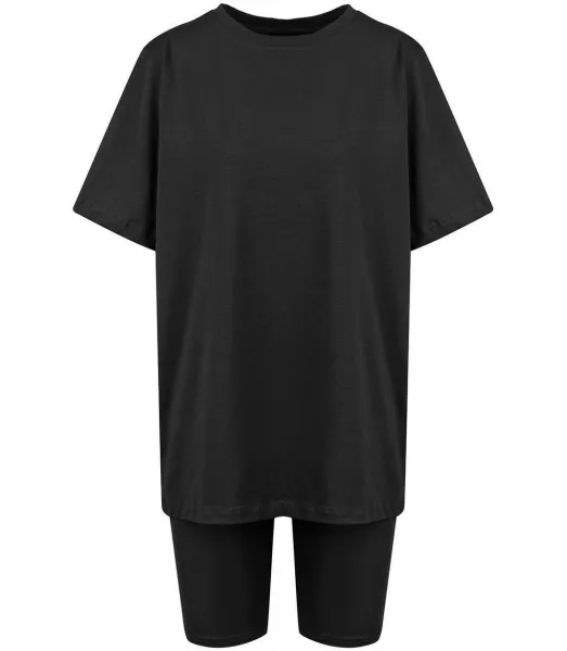 Pri Set of cotton t-shirt oversize shirt short leggings SPIREL