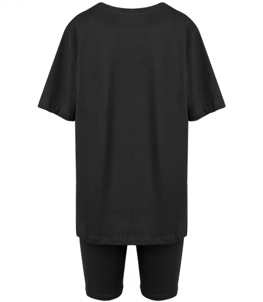 Pri Set of cotton t-shirt oversize shirt short leggings SPIREL