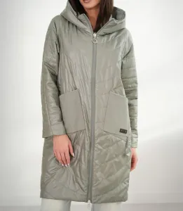 Women's SARA coat - double-sided, oversize, hood, spring, insulated