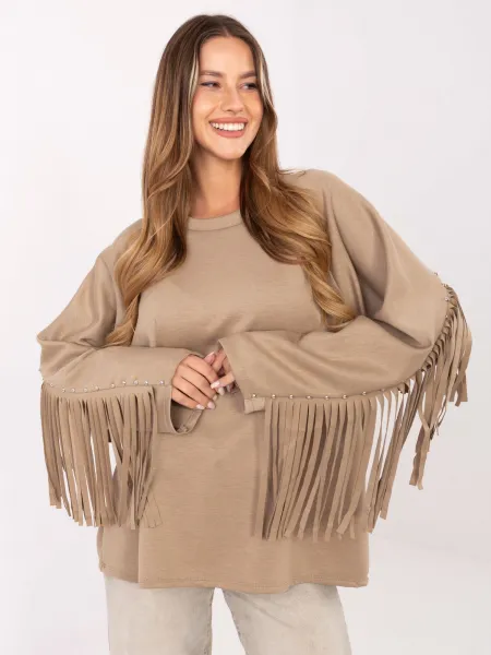 Blouse-IT-BZ-21695.10-dark beige