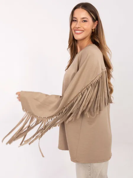 Blouse-IT-BZ-21695.10-dark beige