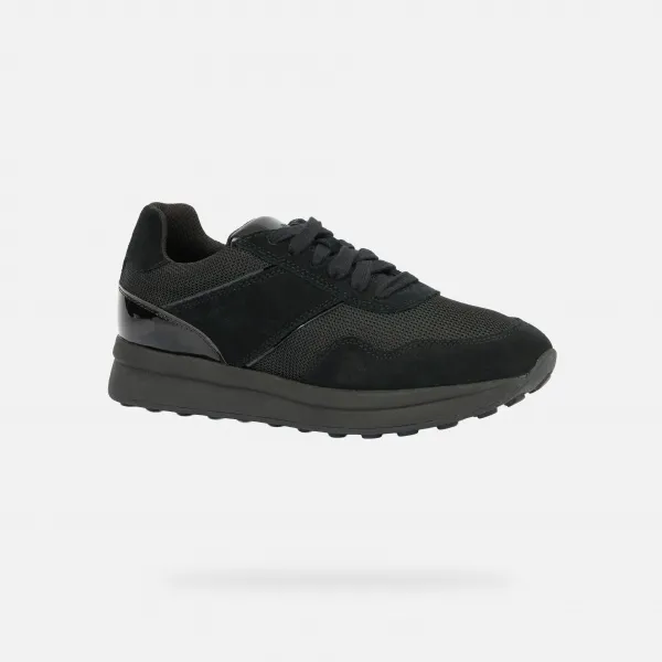 Black women's sneakers Geox Runntix - Women's
