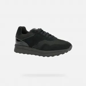 Black women's sneakers Geox Runntix - Women's