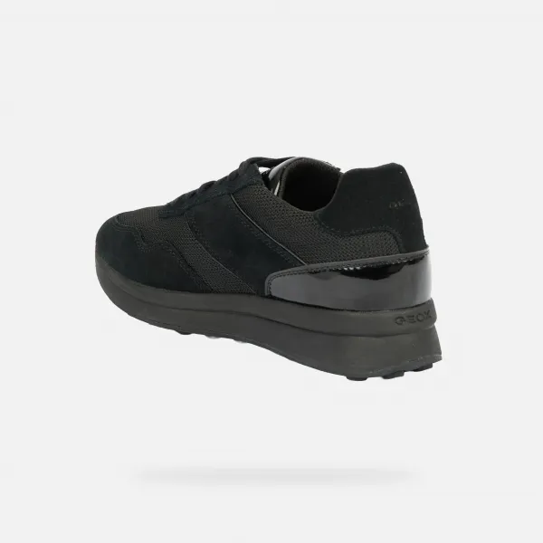 Black women's sneakers Geox Runntix - Women's