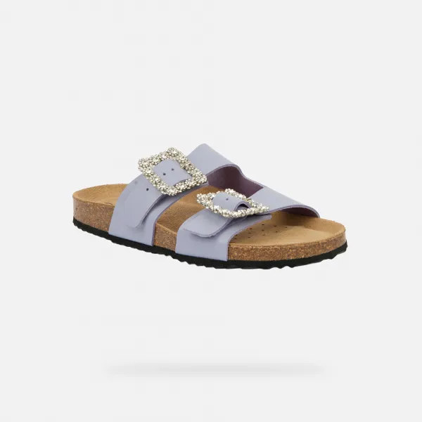 Purple Women's Slippers Geox Brionia R - Women's