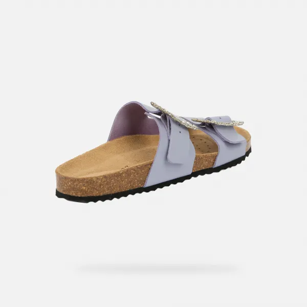 Purple Women's Slippers Geox Brionia R - Women's