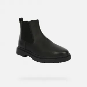 Black Men's Ankle Boots Geox Calaita - Mens