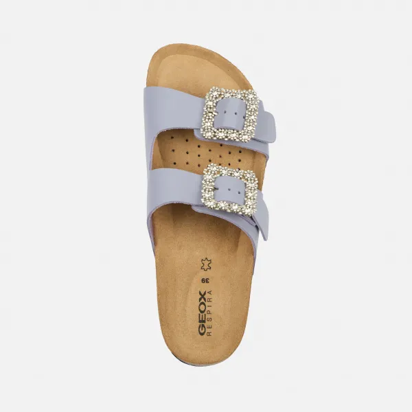 Purple Women's Slippers Geox Brionia R - Women's