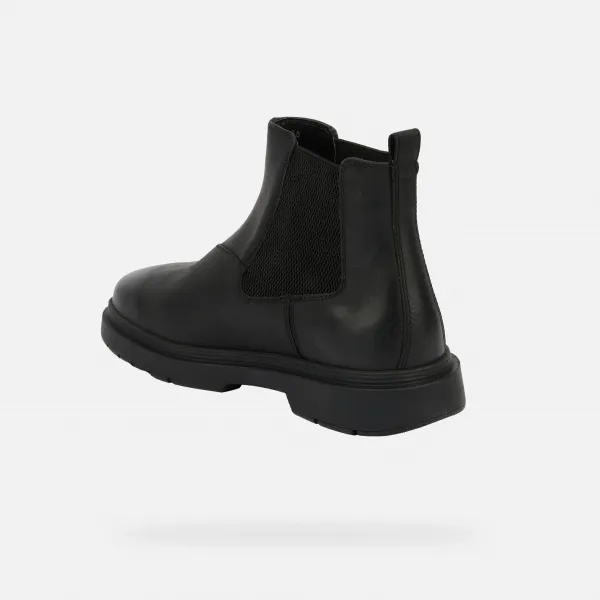 Black Men's Ankle Boots Geox Calaita - Mens