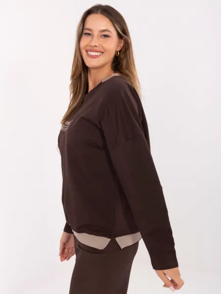 Blouse-RV-BZ-A907.08P-dark brown