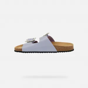 Purple Women's Slippers Geox Brionia R - Women's