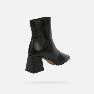 Black Women's Ankle Boots Geox Coronilla - Ladies