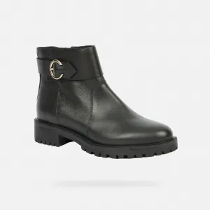 Black women's ankle boots Geox Hoara - Women's